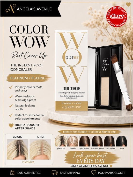 COLOR WOW Other - COLOR 𝐖𝐎𝐖 Root Cover Up Platinum powder